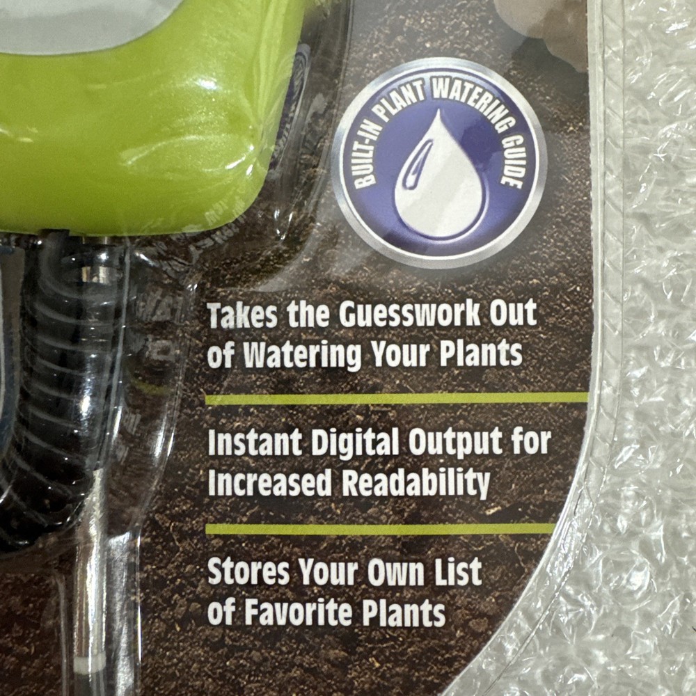Luster Leaf Rapitest Digital Plus Moisture Meter Plant Watering Guide / AJ5