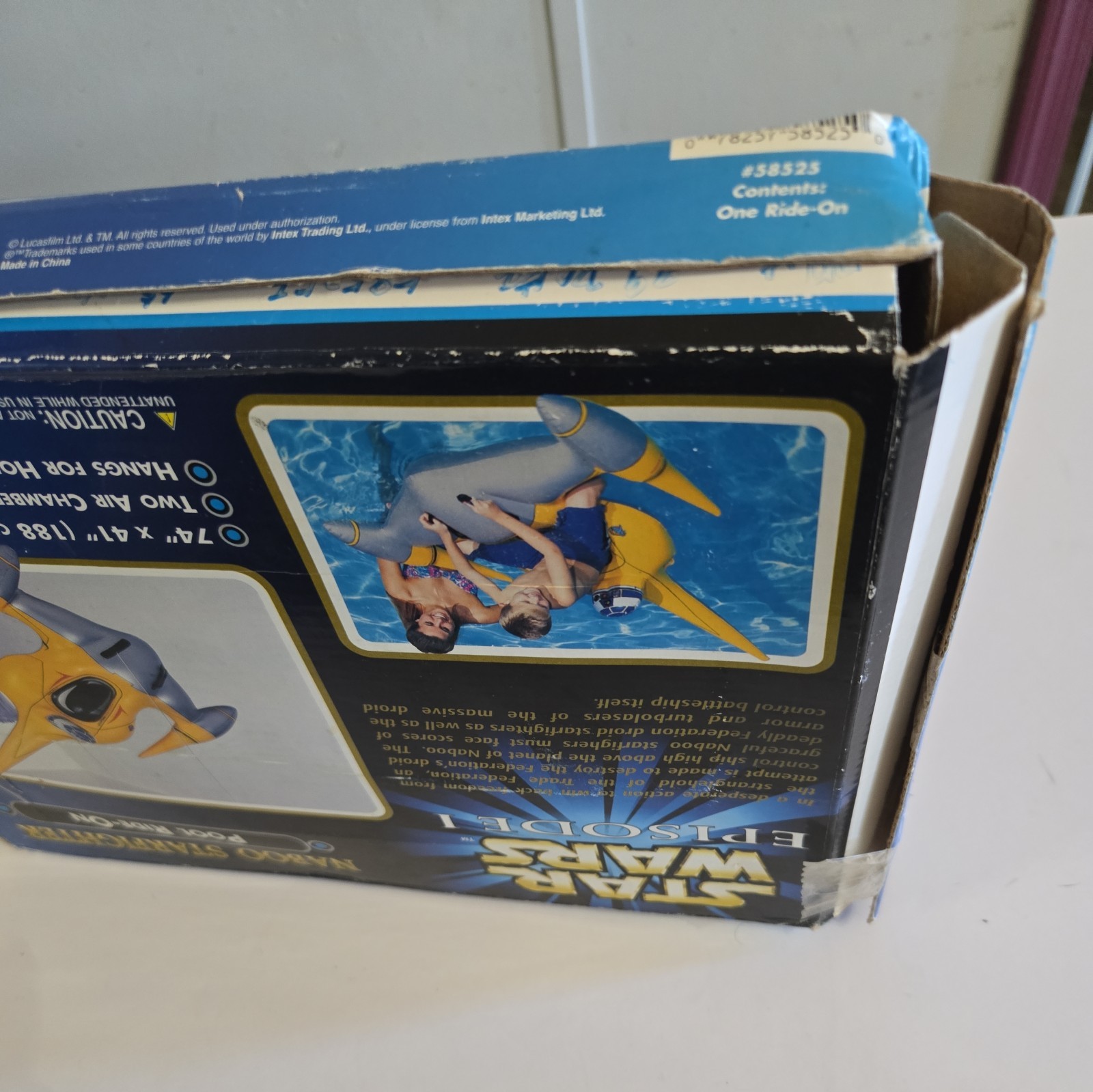 New 1990S Vintage Star Wars ESISODE 1 Naboo Starfire Ride On Pool Float