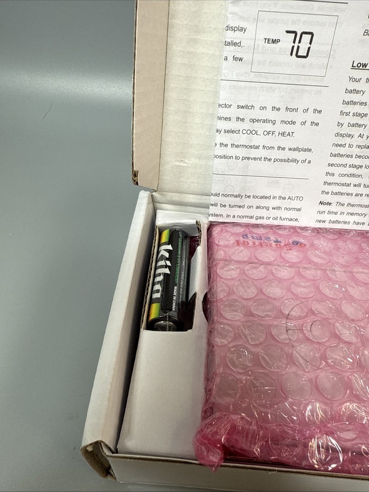 ControlTemp CT72 Basic Tamper Proof Thermostat White