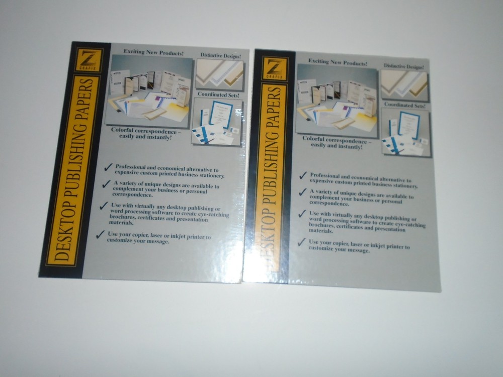 Z Grafix Desktop Publishing Papers Certificates Blue 100 Sheets New