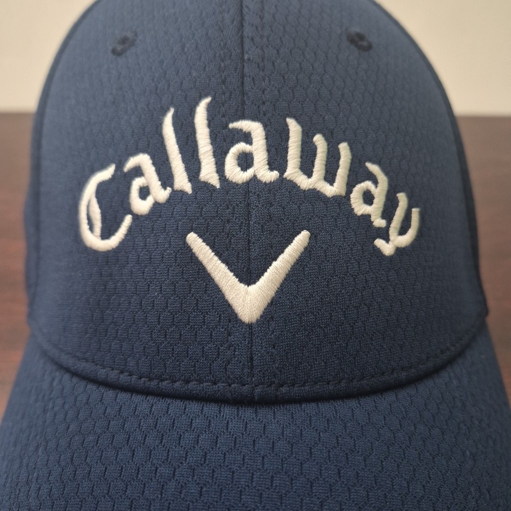 Callaway Golf Hat Cap Blue Adjustable OSFA Strap Back Breathable Embroidered