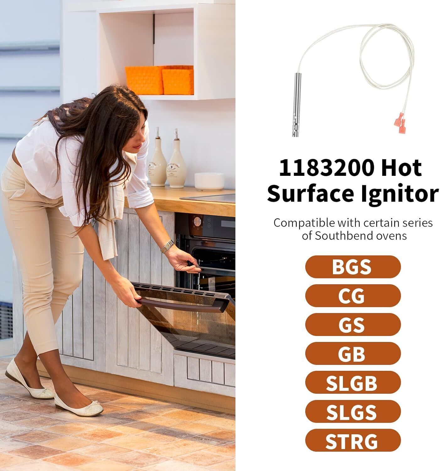IGNITOR HOT SURFACE For SOUTHBEND PART NEW 1183200 OEM Replacement Free Shipping