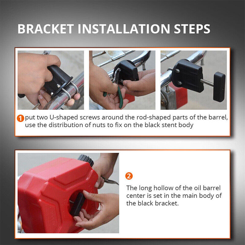 2 Pack 5L Gas Fuel Tank Gas Can Oil Storage Can For ATV UTV Motorcycle Car SUV