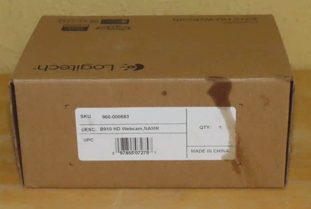 Logitech B910 HD WebCam 960-000683 NEW IN OPEN BOX