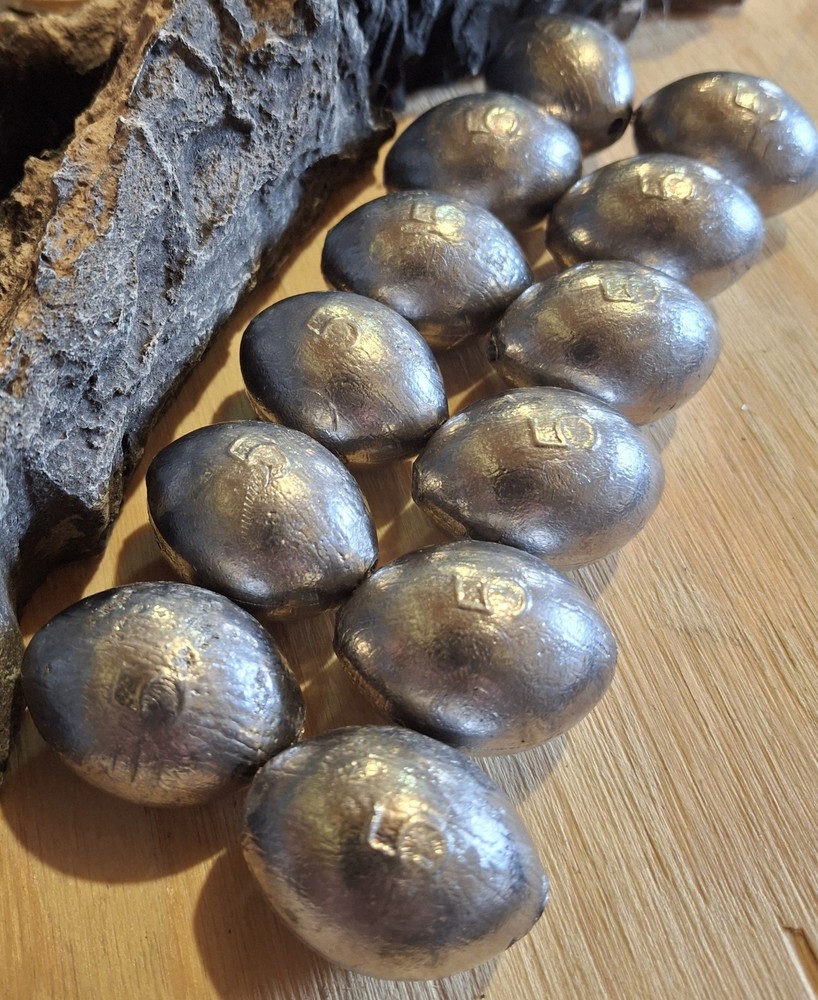 5 Oz Egg Weights - Texas Rig Decoy Weights - Per Dozen (Qty - 12)