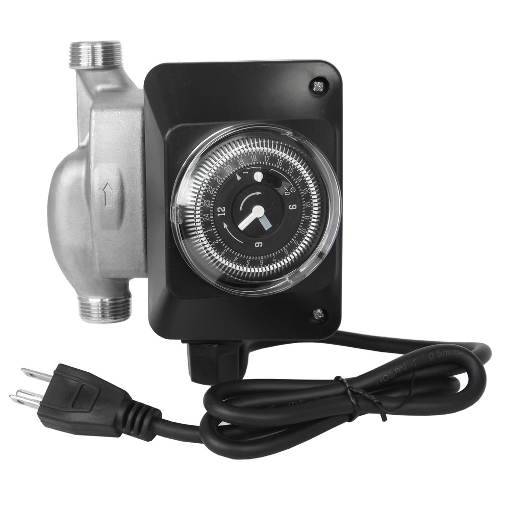 100W Instant Hot Water Recirculating Pump with Timer, Extremely Quiet Operation