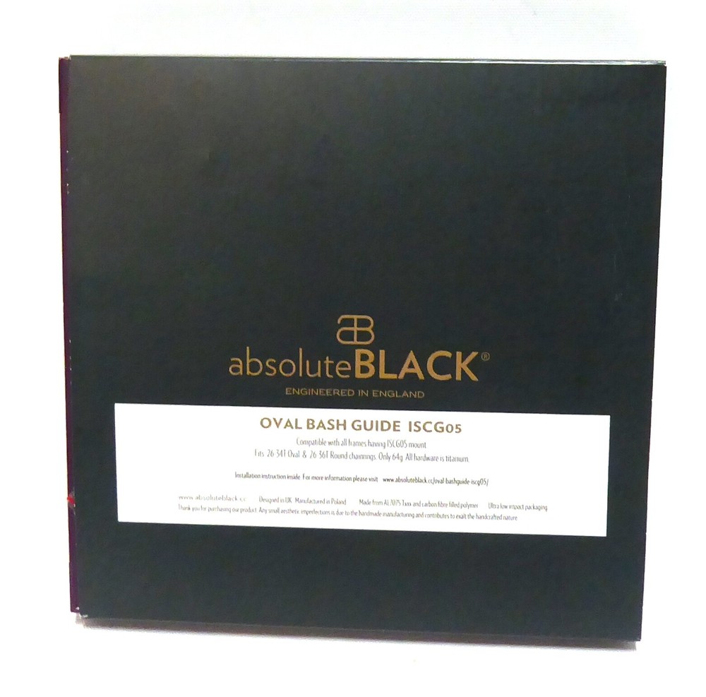 absoluteBLACK Oval Chainguide plus Bashguard - ISCG-05 Mount, 26-34t Oval