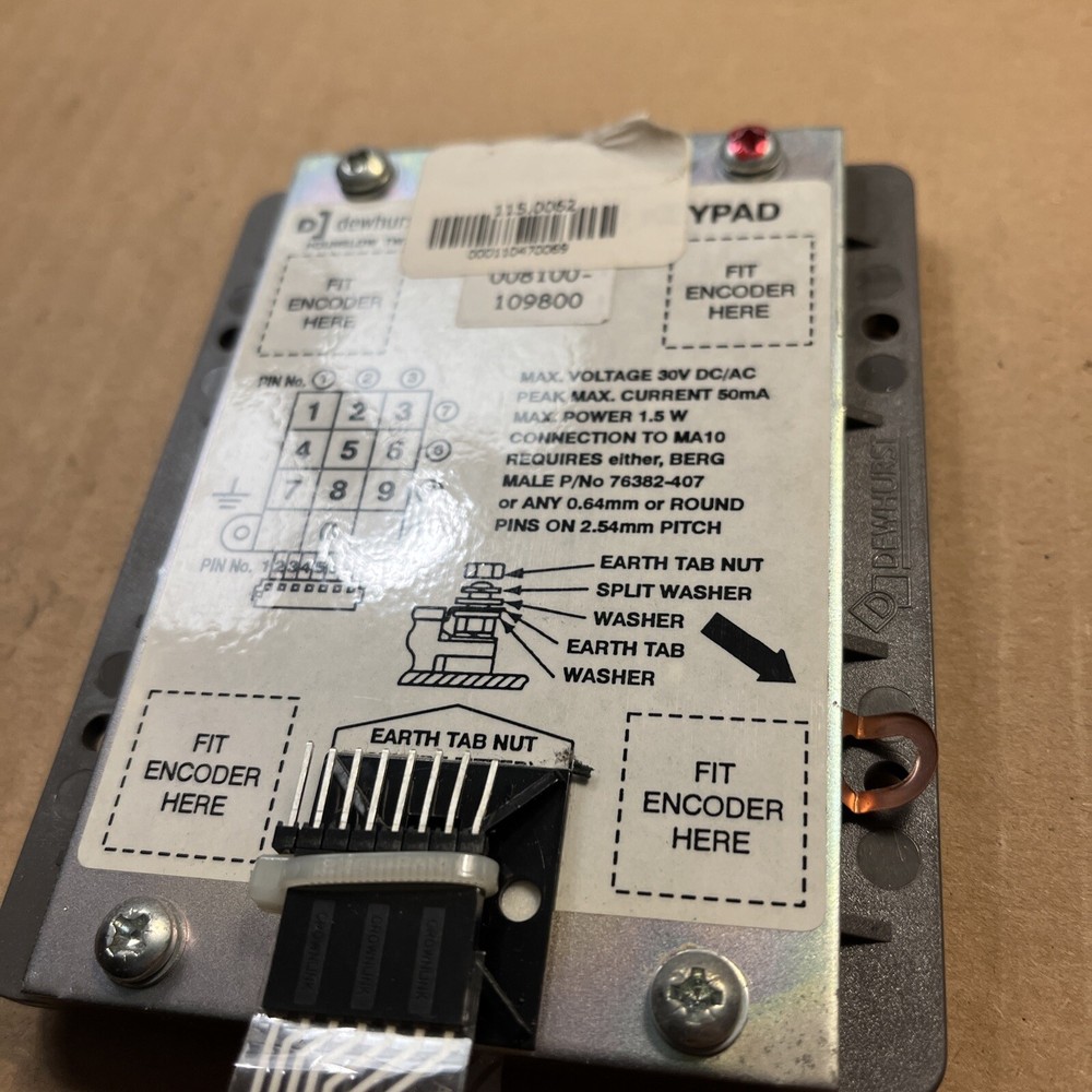 Dewhurst Keypad MA10 Numeric Keyboard From Luke