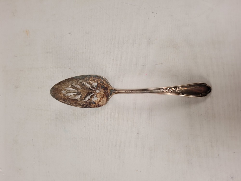 Rogers A1 Plus Heather Meadowbrook Cake Pie Server Oneida Silverplate Heart Leaf