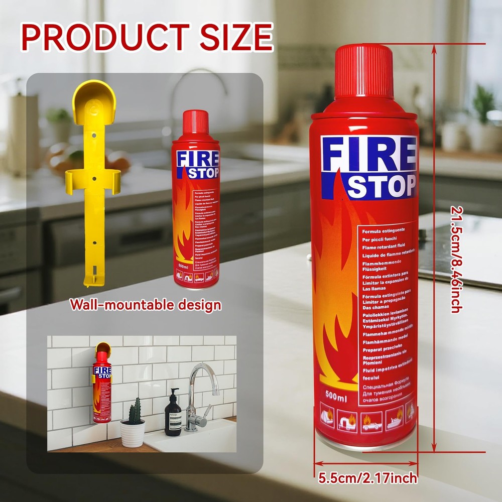 4-Pack Fire Extinguisher with Mount