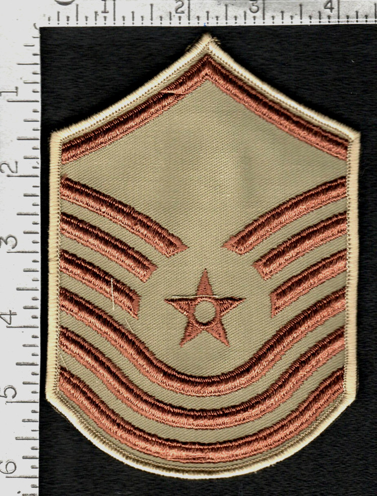 USAF patch (circa 1991-92) Desert Storm Senior Master Sergeant chevron