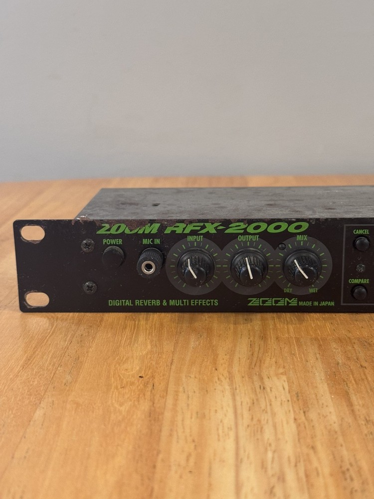 Zoom RFX-2000 Digital Reverb Multi-Effects Processor Rack Mounted Fully Working