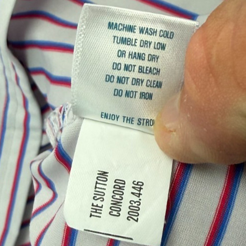 Holderness Bourne Mens "The Sutton" Polo Shirt Sz L Red Striped Golf Performance