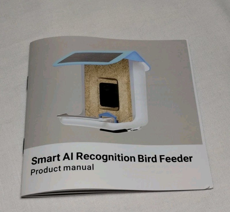 SHARPER IMAGE BIRD FEEDER SMART AI RECOGNITION BD002 REMOTE CONTROL CAMERA, NIB