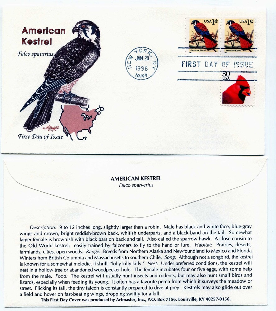 3044 Kestrel Coil Artmaster  FDC