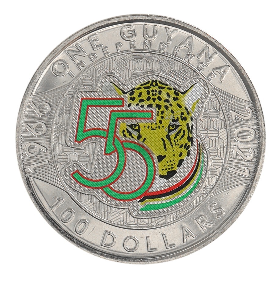 Guyana 100 Dollars, 2021, KM #64, Mint, Commemorative X 10 PCS