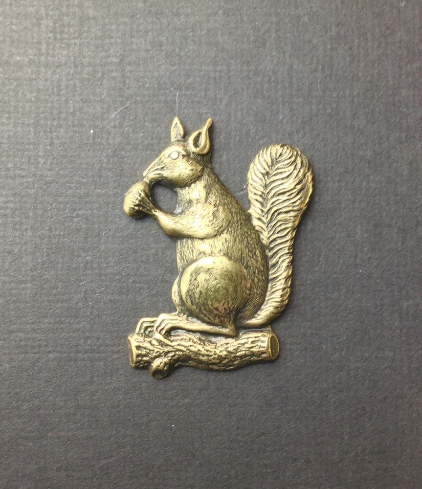 43533 Brass Oxidized Squirrel Victorian Jewelry Finding