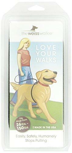 Weiss Walkie No Pull Dog Leash, Large, Black