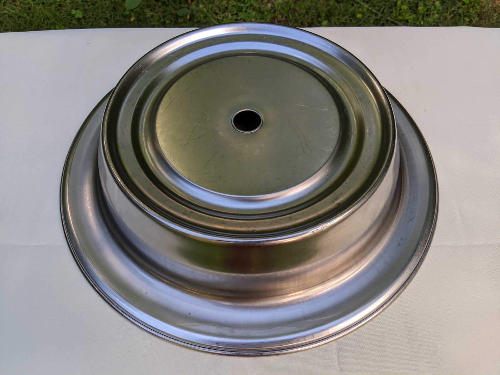 Lot of 25 NSF Commercial Stainless Steel 12" Plate Covers for Hotel Room Service