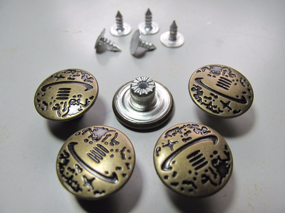 Jeans Buttons 17mm brass jeans button