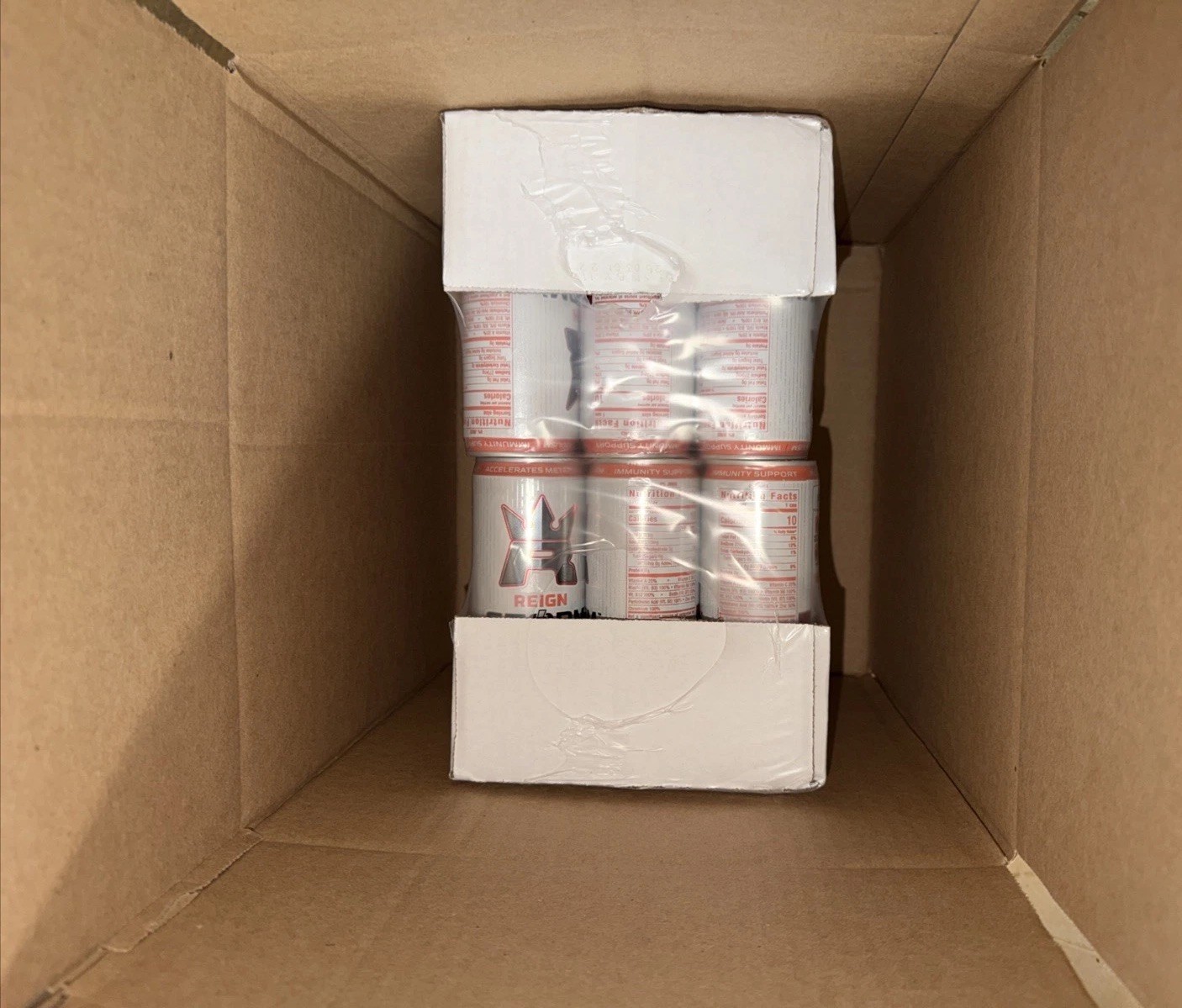 Reign Storm Peach Nectarine CASE of 24 CANS (12 FL OZ) SHIPS FREE BY UPS GROUND