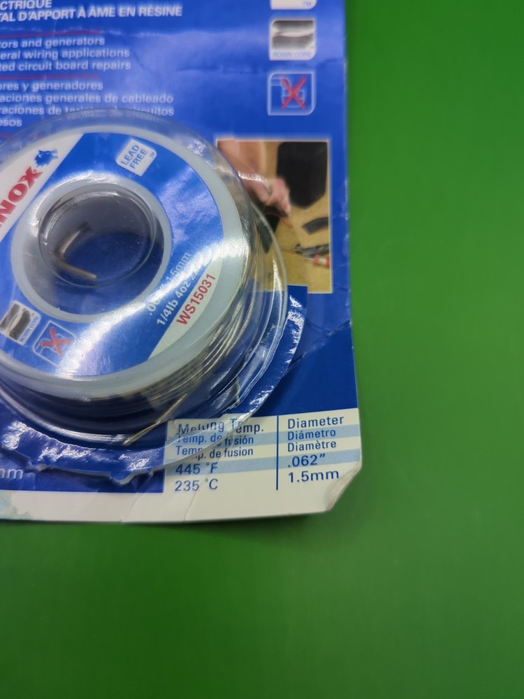 Lenox Electrical Rosin Core Solder .062 WS15031