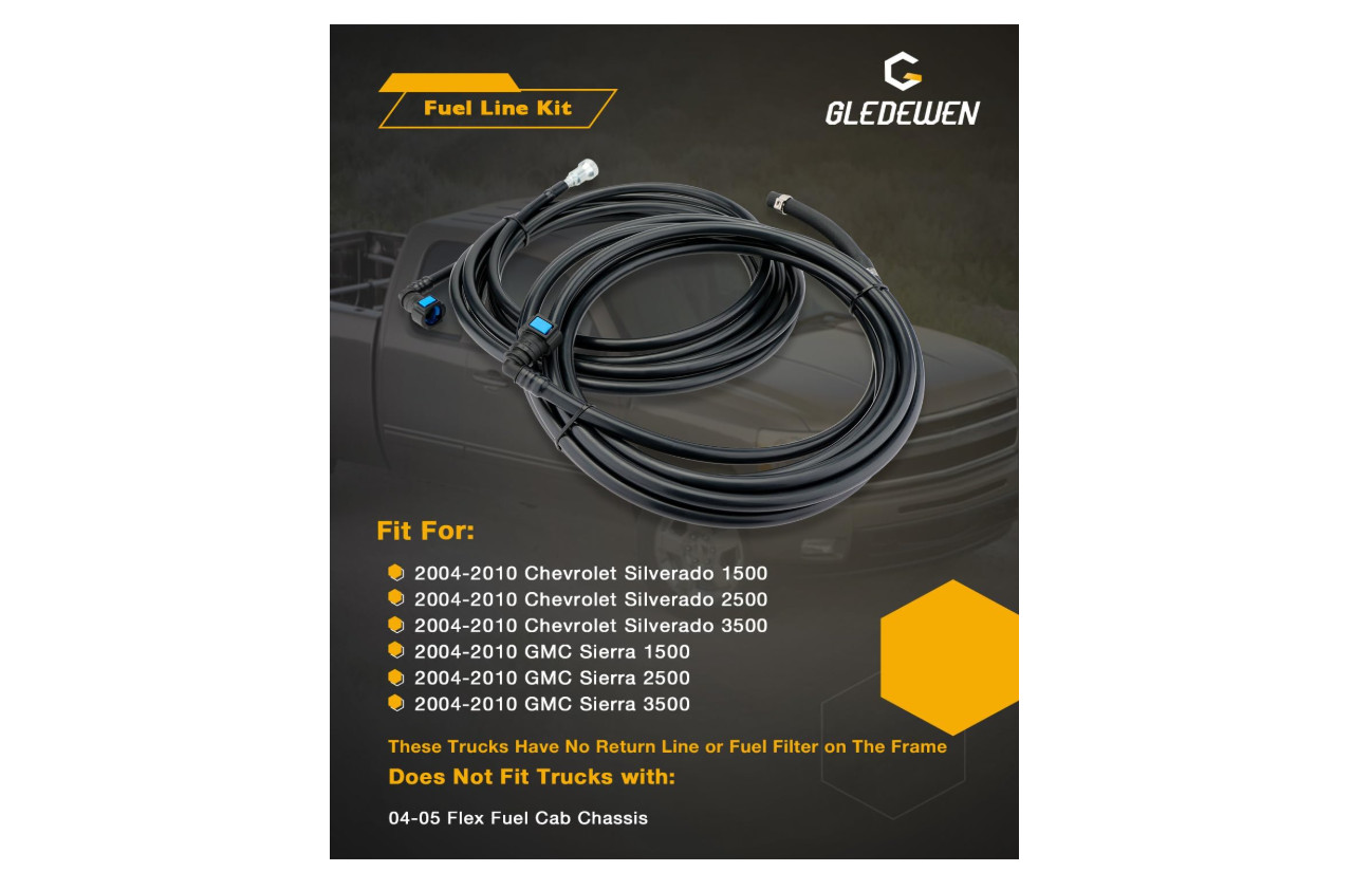 Fuel Lines Kit, Compatible with 2004-2010 Chevy Silverado GMC Sierra 1500 2500