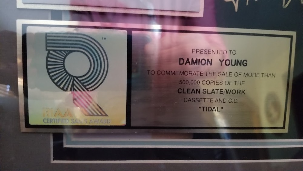 FIONA APPLE - "TIDAL" ORIGINAL **SIGNED ON MATTE** RIAA GOLD RECORD AWARD