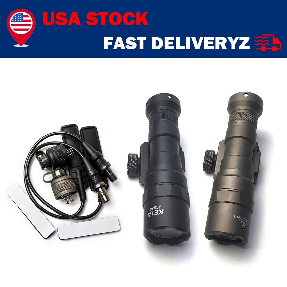 Tactical M300B Light LED Flashlight M300 Weapon Remote Switch Constant Momentary