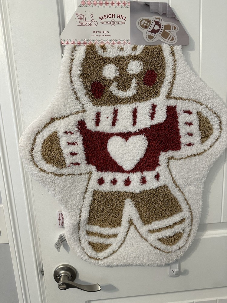 Gingerbread Bath Rug NWT