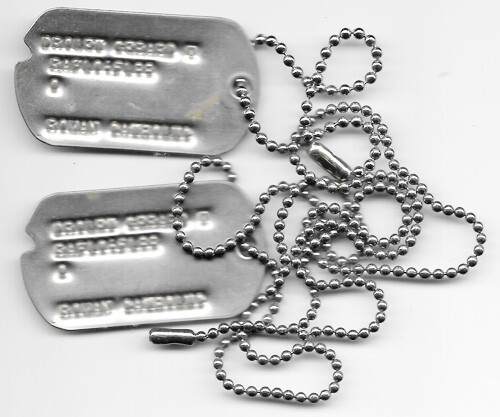 Gerard Drolet  Set Of Dog Tags