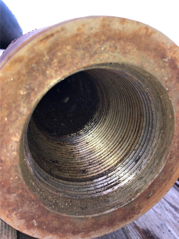 Large Rope Socket 4-1/4 X 6 - 7 Box Threads Large Rope Socket. 45" Overall Lengt