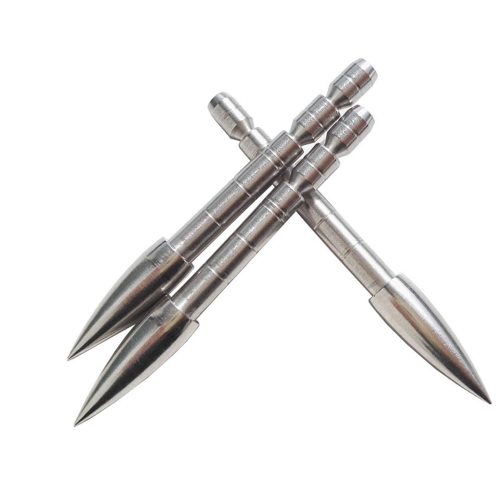 12X Archery Arrowheads 100-200gr Insert Tips Point ID4.2mm Arrow Target Practice