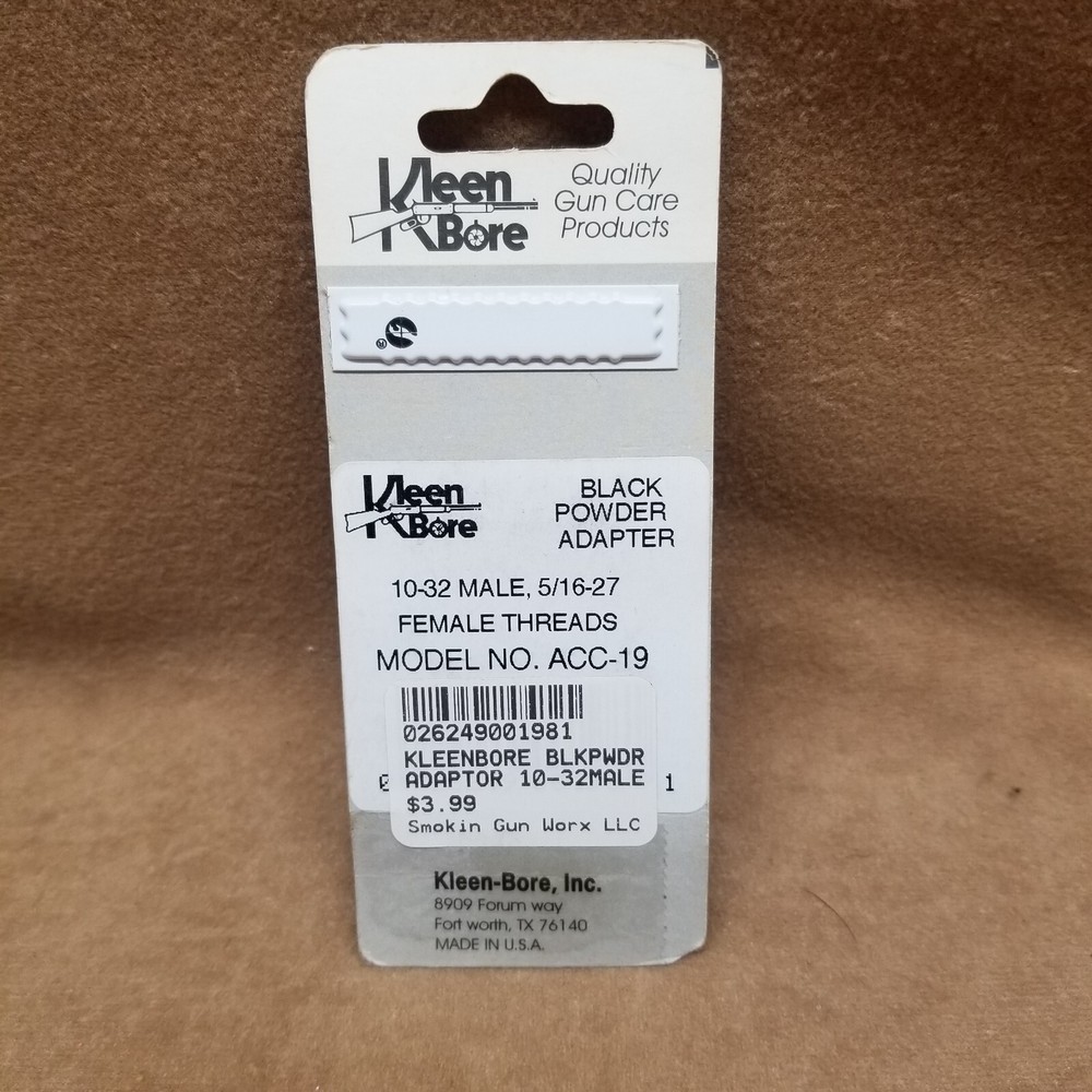 Kleen Bore Black Powder Adapter