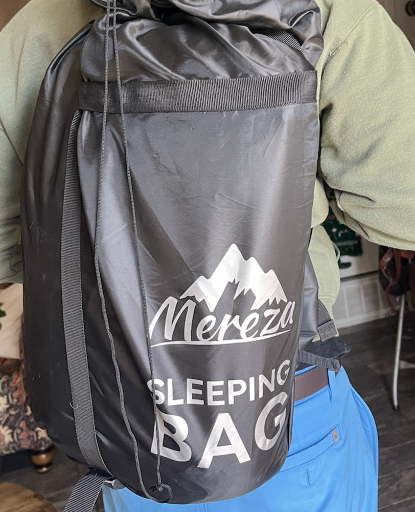 MEREZA Sleeping Bag for Adults Black