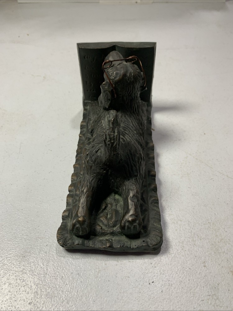 Dog Art Book End Decor