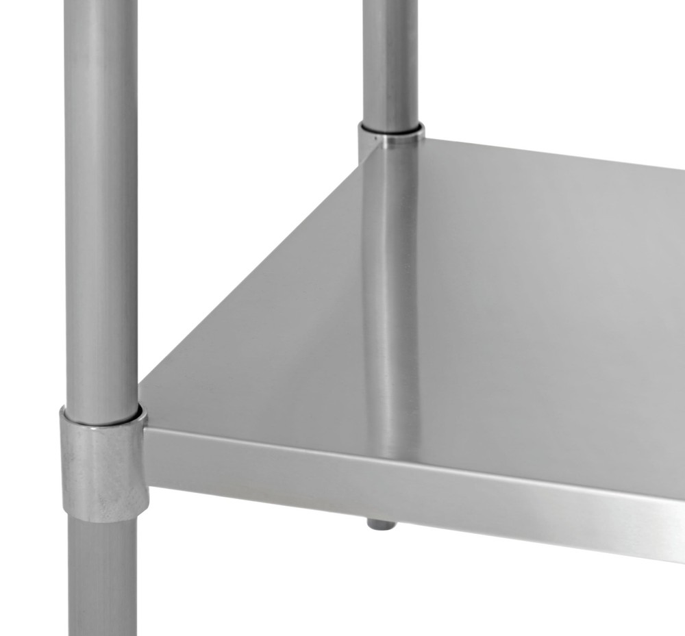 Kratos Stainless Steel Kitchen Prep Table 96"x24" with Undershelf, NSF Worktable