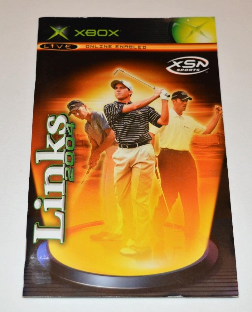 MANUAL ONLY Links 2004 Microsoft Original Xbox