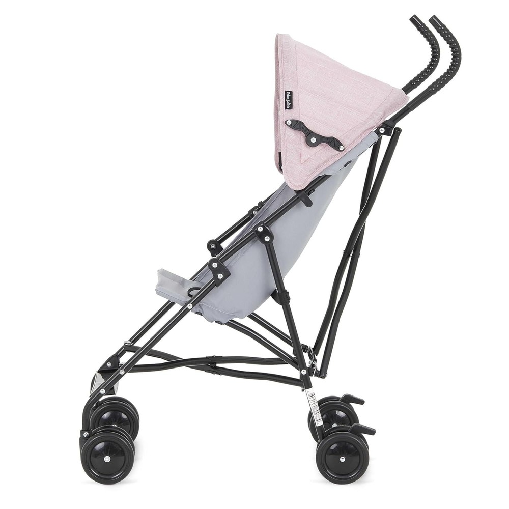 Adjustable Canopy Lightweight Stroller for Toddlers - One-Hand Quick Fold, Pink