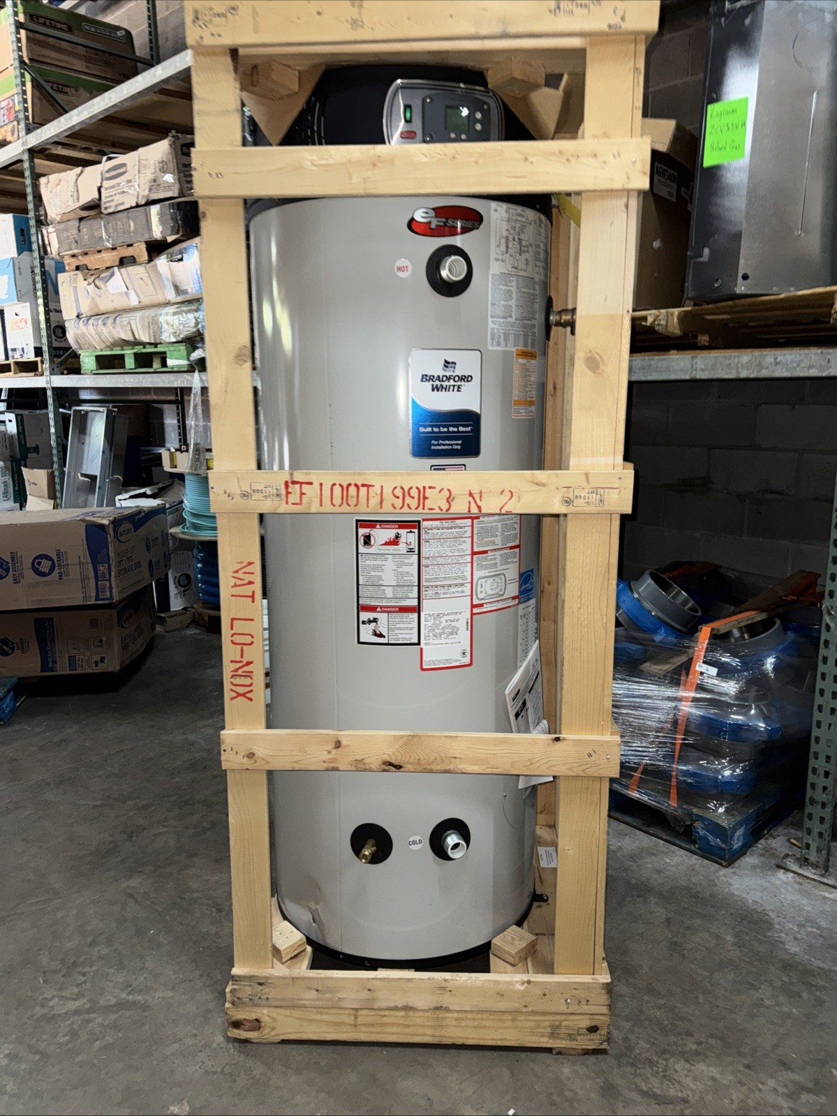 Bradford White 100 Gallon Gas Water Heater 199,999 BTU