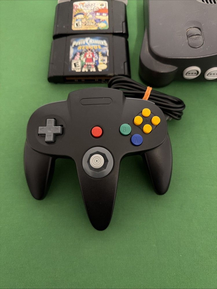 Nintendo N64 Console Bundle W/3 Games, 1 Controller All Cords Tested Working