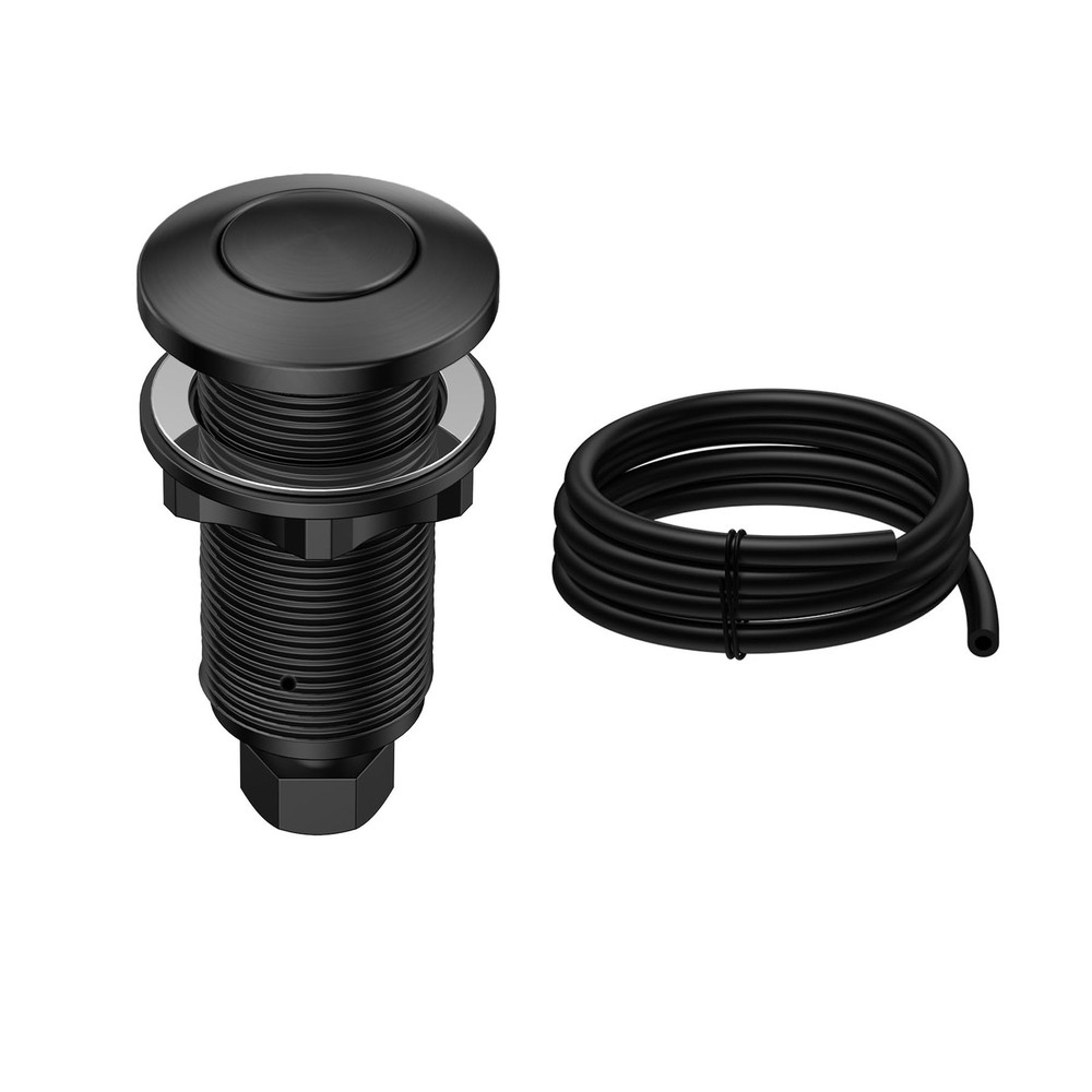 ANWOLL Air Activated Sinktop Switch Push Button for Garbage Matte Black