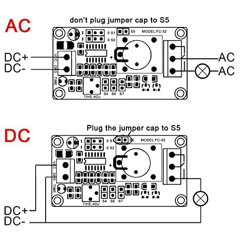 DC 12V Time Relay Module, On Delay and Off Delay for Automobile, Raspberry