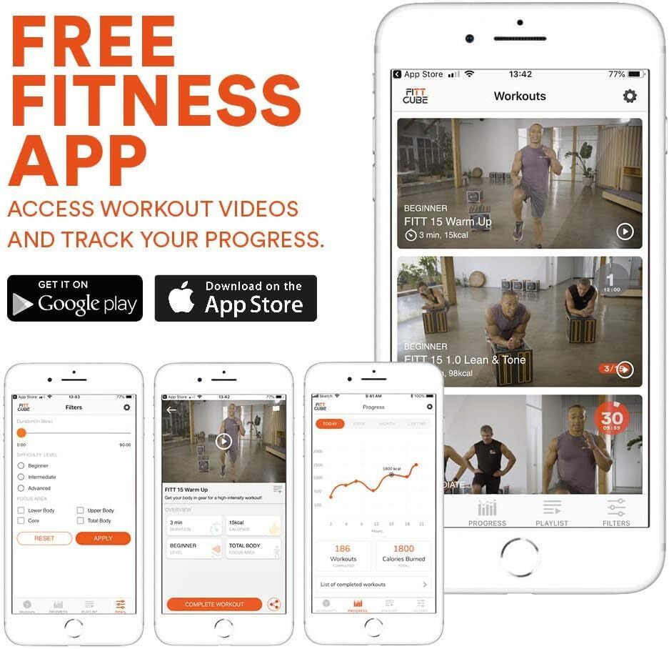 NEW FITT CUBE COMPACT MULTI-GYM CUBE-ORANGE