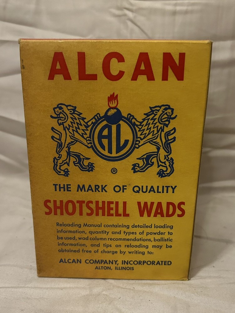 VINTAGE Alcan Shotshell Wads16 Gauge Box EMPTY!!