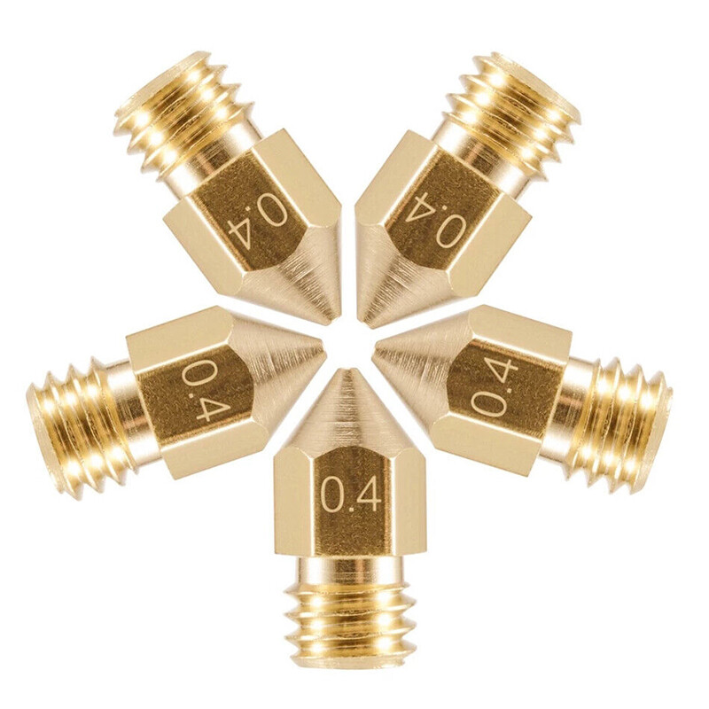 20PC For Printer MK8 0.4/1.75MM Extruder Nozzle 3D Printer Screw head New