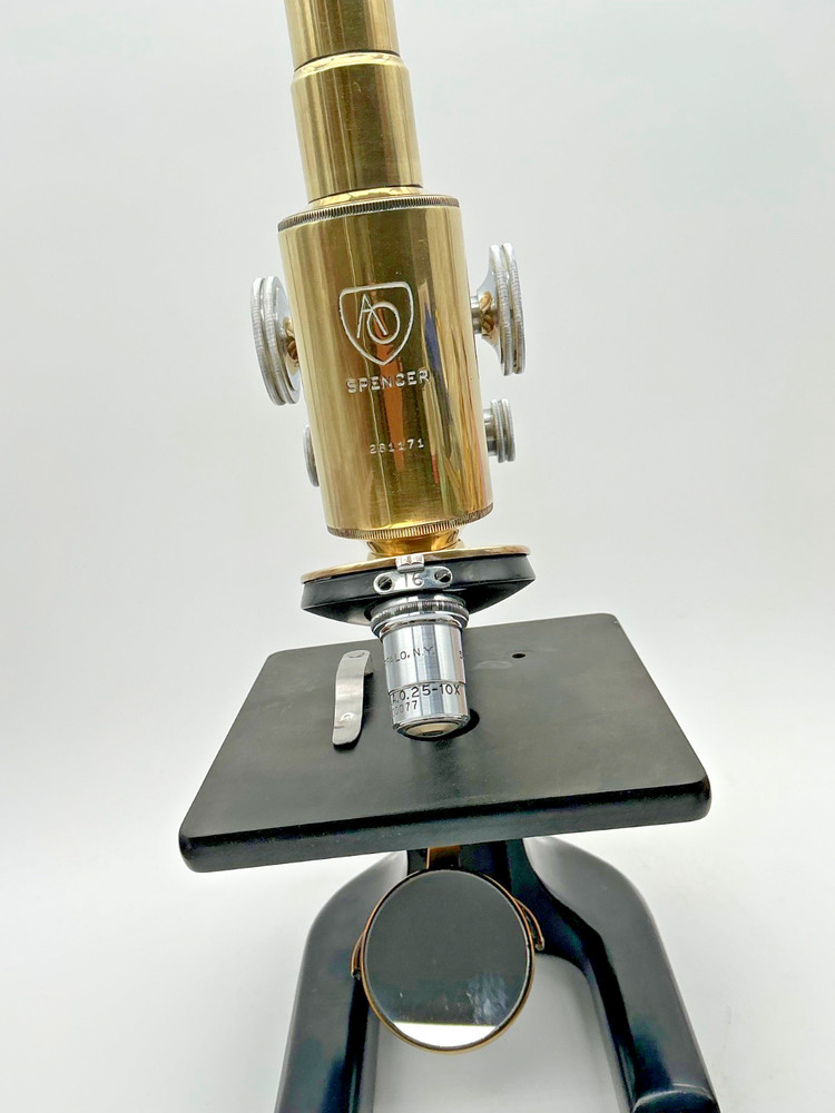Collectible 1930's Spencer Brass Microscope