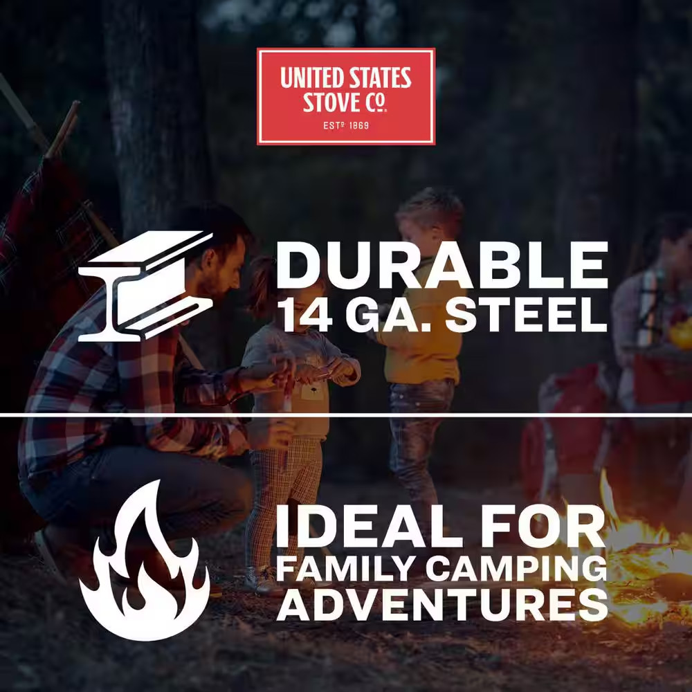 US14TP Portable Collapsible Triangular Fire Pit