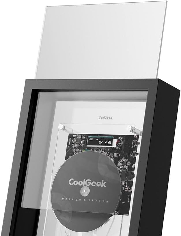 Vertical CD Player for Wall & Desk, Hi-Fi Bluetooth Transmitter, 8H Rechargeable