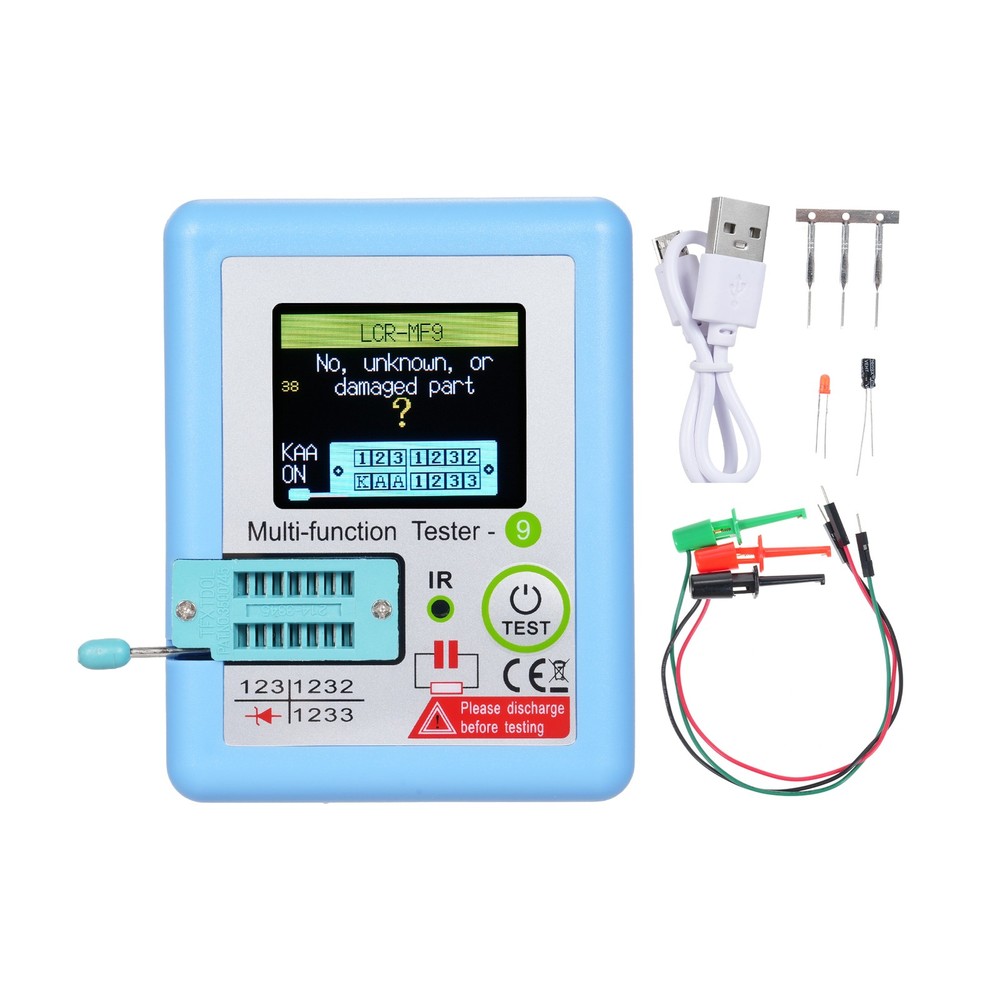 1--MF9 1.8'' TFT LCD Display Multi-meter Transistor Tester Diode Triode
